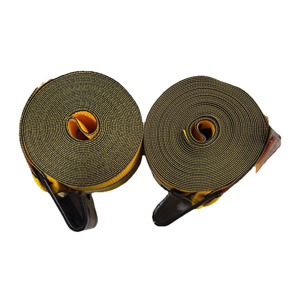 Kinedyne 423021 4" x30' Winch Strap 1021 Flat Hook 2 Pack