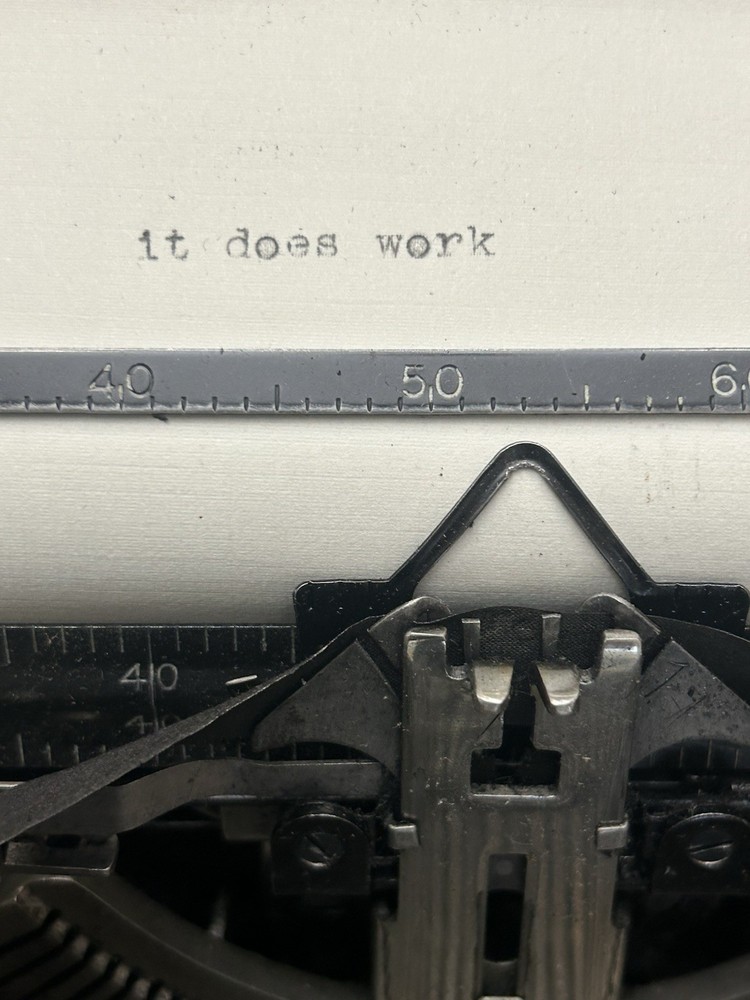 Corona Portable Typewriter Black with Case