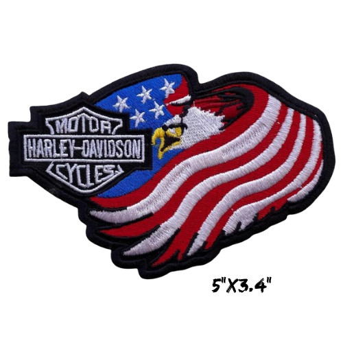 Harley-Davidson 5-Inch American Flag Eagle Patch