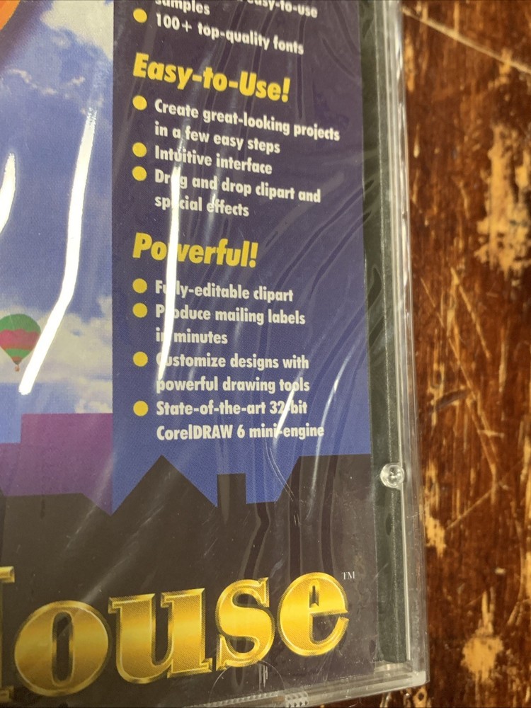 Corel Print House Computer CD - Windows 95 Disc ( New Sealed )