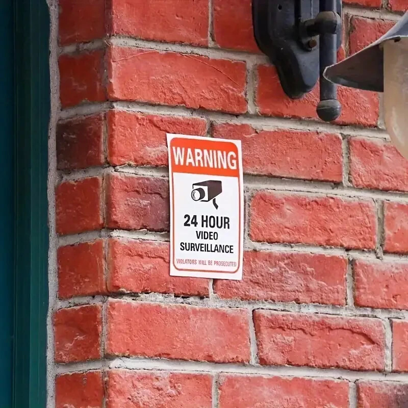 VIDEO SURVEILLANCE STICKERS (3 Pcs.)