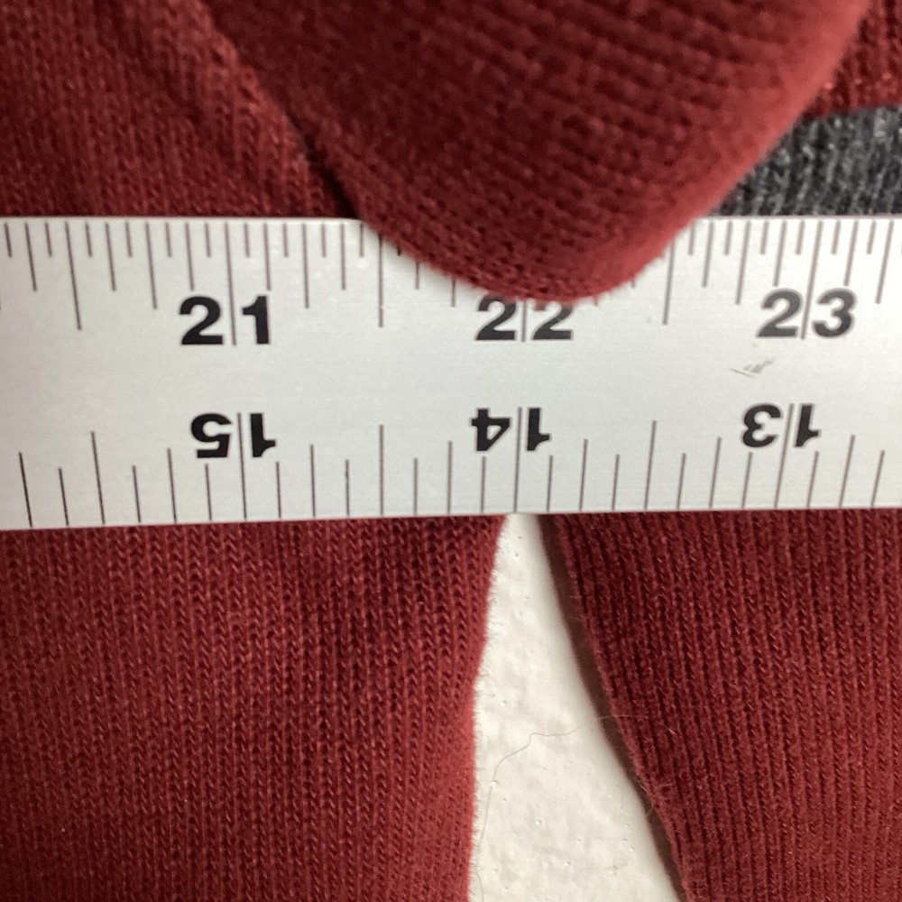Consensus Sportswear Mens Sweater Sz M Long Sleeve Pullover Solid Red Excellent