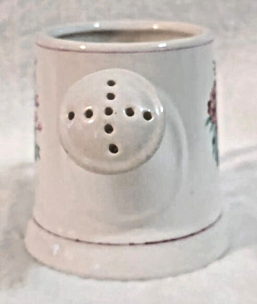 Ceramic Mini Watering Can Pitcher with Pink Roses