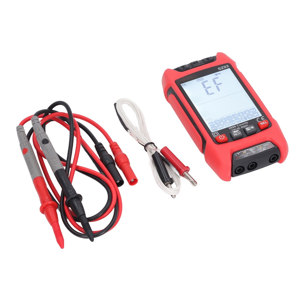 Digital Multimeter Anti Burning Automatic LCD Backlit NCV Volt Amp Meter FEI