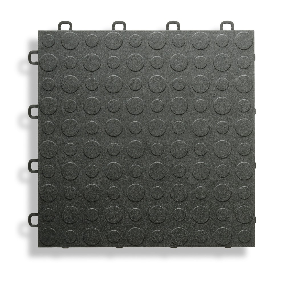 BlockTile Garage Flooring Interlocking Coin Top Tiles - 30 Pack