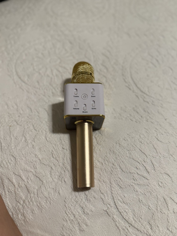 Party2Go Bluetooth Karaoke Microphone (Gold)