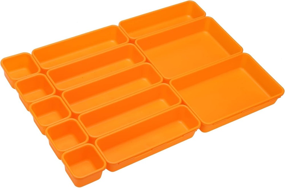 Durable 42-Compartment Tool Tray Set - Perfect for Workbenches and DIY Projects