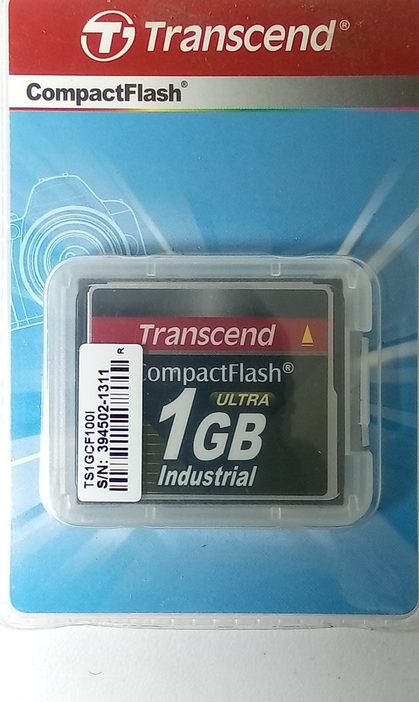 TRANSCEND TS1GCG100I 1GB COMPACTFLASH MEMORY CARD