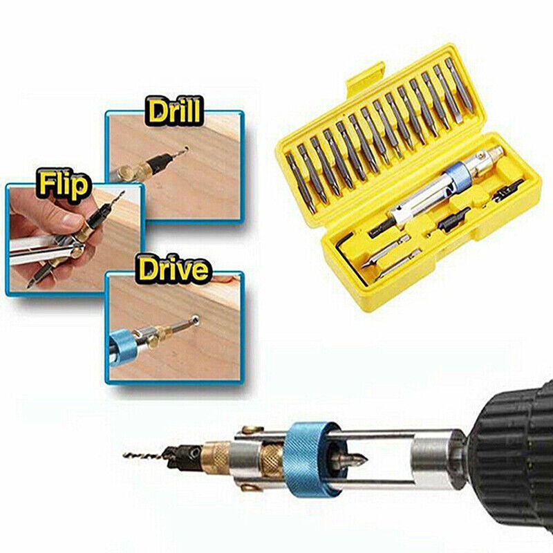 20pcs Half Time Drill Driver Multi Function Screwdriver Tool Screw Power