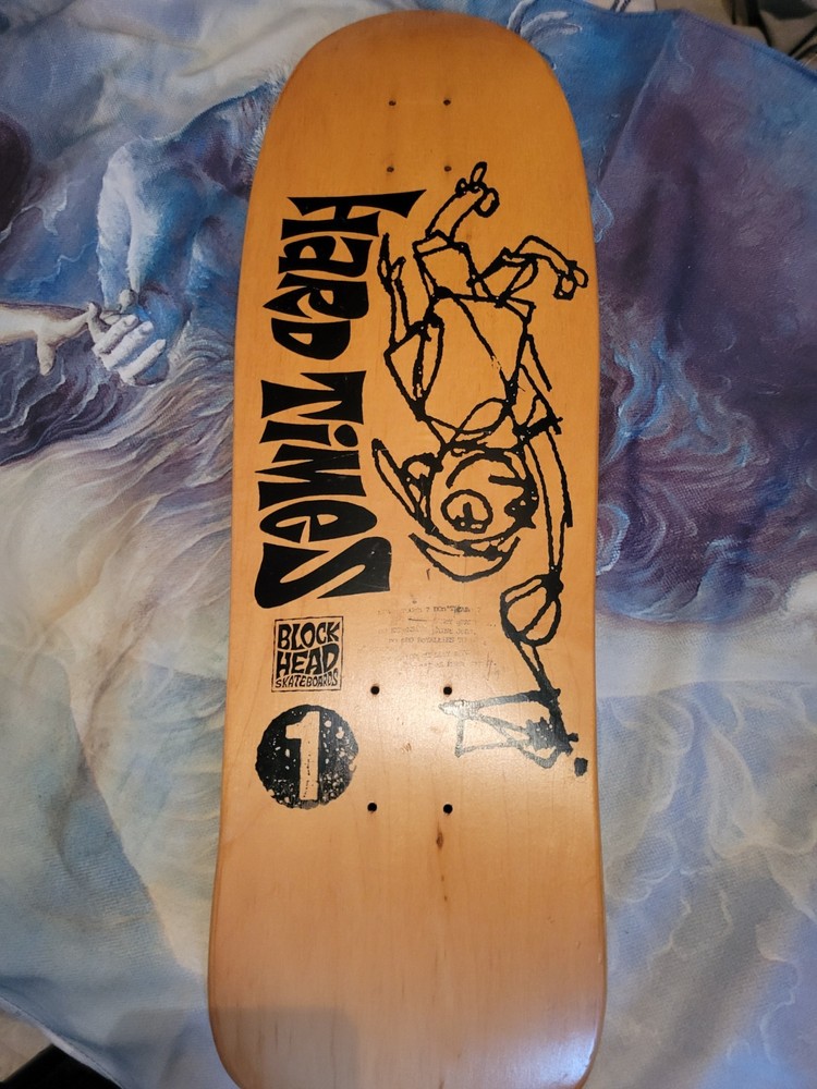 NOS Blockhead Hard Times  1  skateboard deck