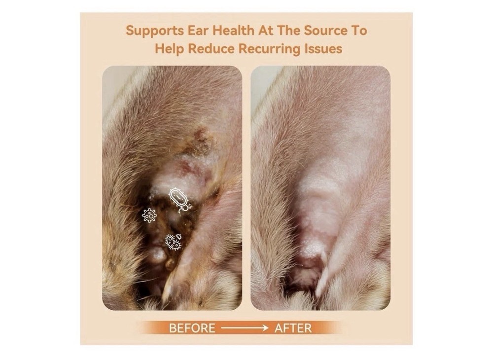 Puaintra Ear Cleaner Solution for Dogs - Cleansing, Deodorizing, 4 fl oz
