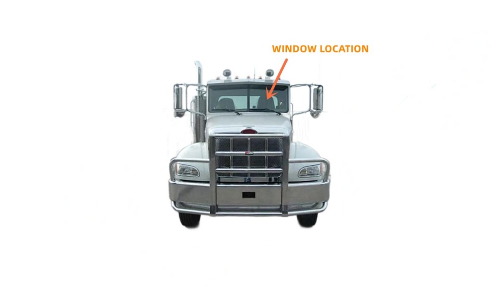 Driver/Left Side Front Windshield Window Glass For Peterbilt 200 / 3-Series