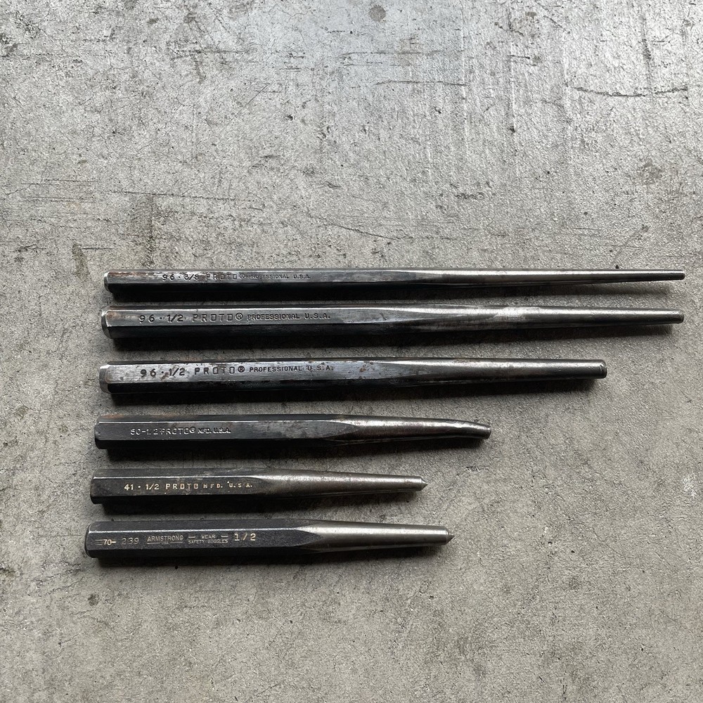 Proto Tools & Armstrong Chisel & Punch Lot USA