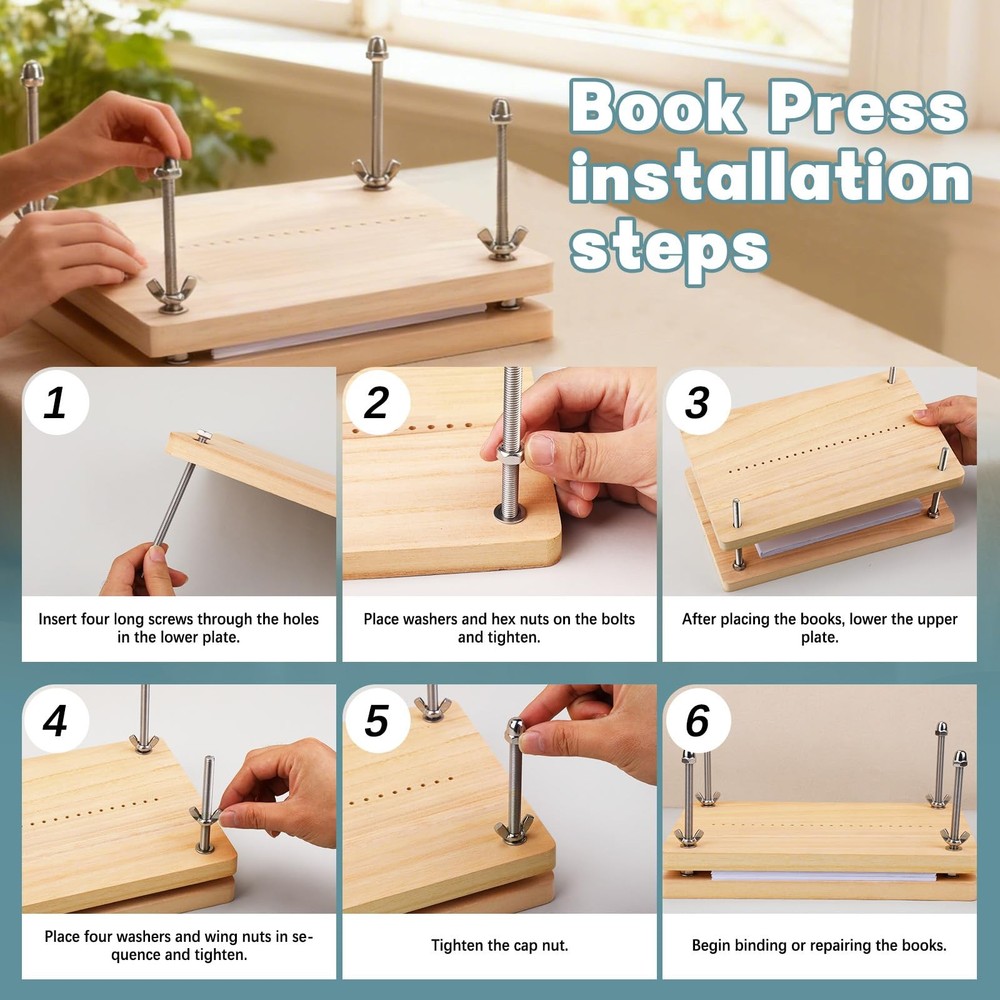 Book Binding Kit Book Press Tools Bookbinding Set