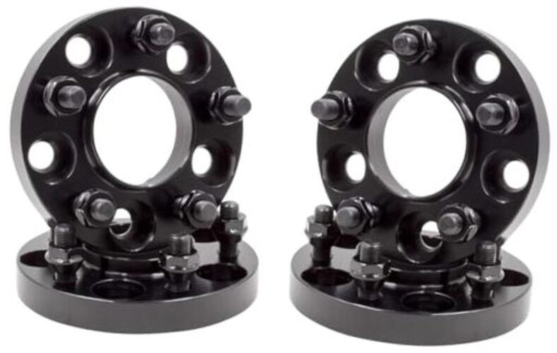 4 Pcs Hub Centric Wheel Spacers 5 on 4.50 20mm Thick - 4 Pack Black Anodized