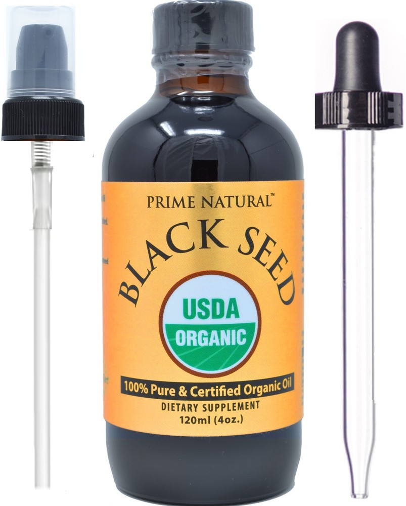 Organic Black Seed Oil 4oz | Cold Pressed Unrefined USDA Certified