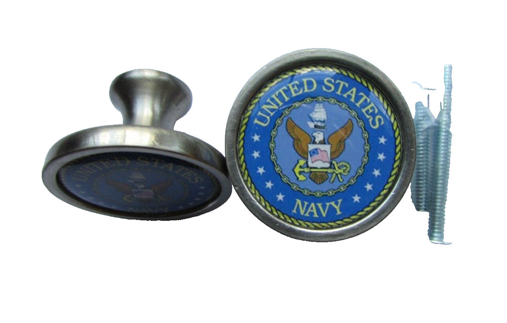 Navy Cabinet Knobs, United States Navy Logo Cabinet Pulls / kitchen knobs