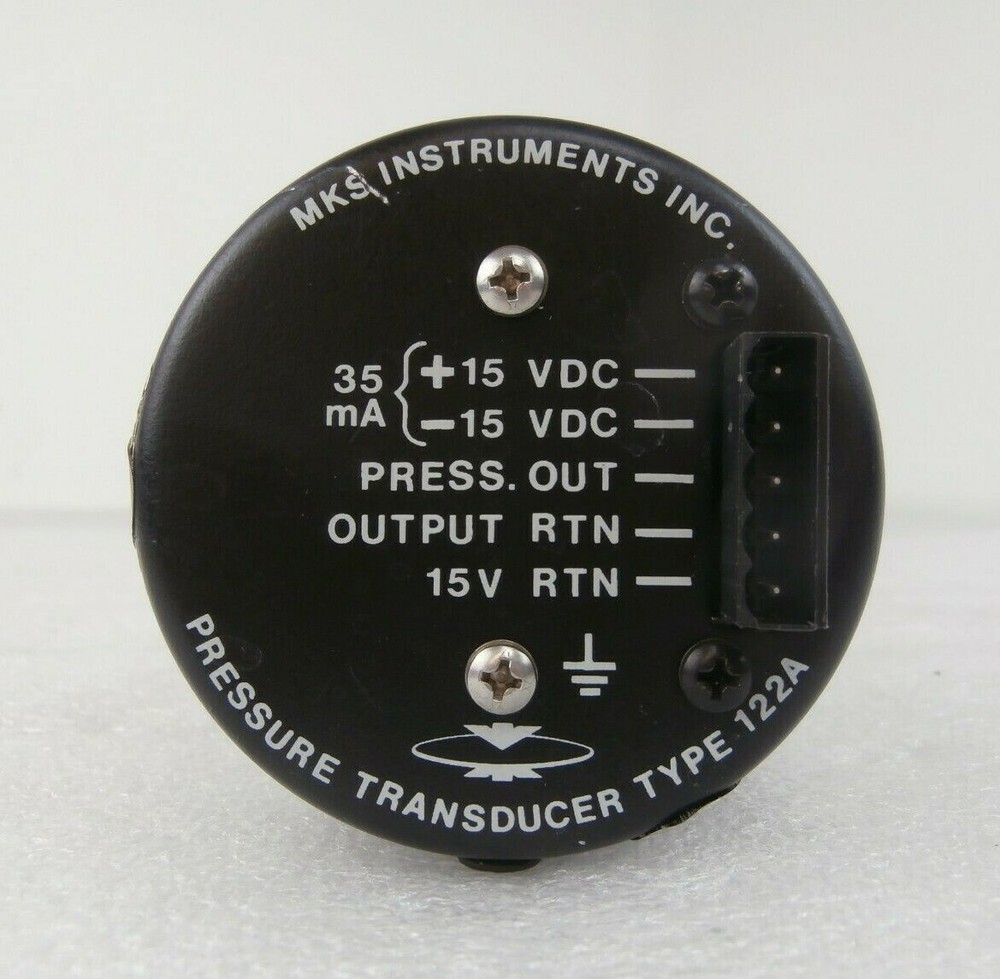 MKS Instruments 122A-11018 Baratron Pressure Transducer Type 122A Working