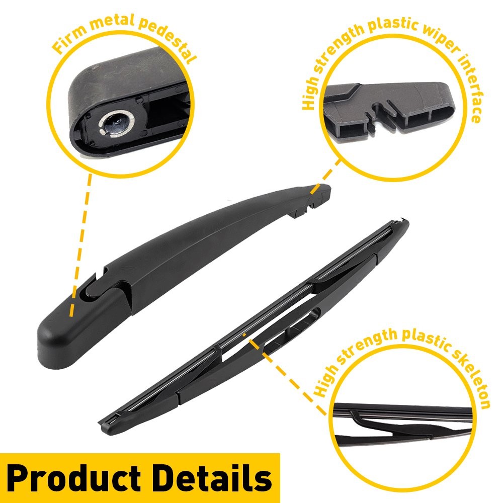 Rear Wiper Windshield Arm Set Blade Replacement For Ford 2009-2019 Flex