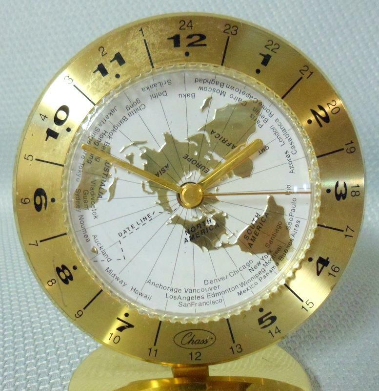 Chass World Time Desk Clock