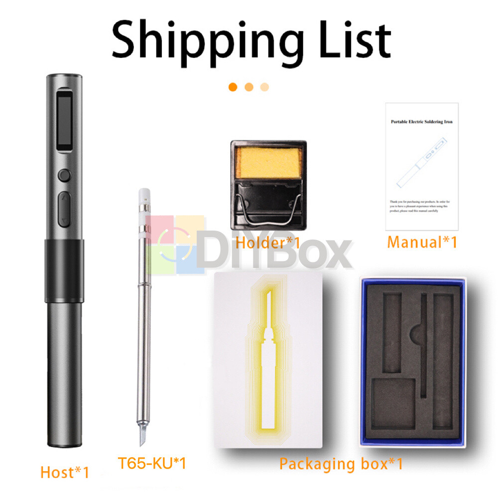 MINI65 Smart PD 65W Electric Soldering Iron Adjustable Temperature OLED Screen