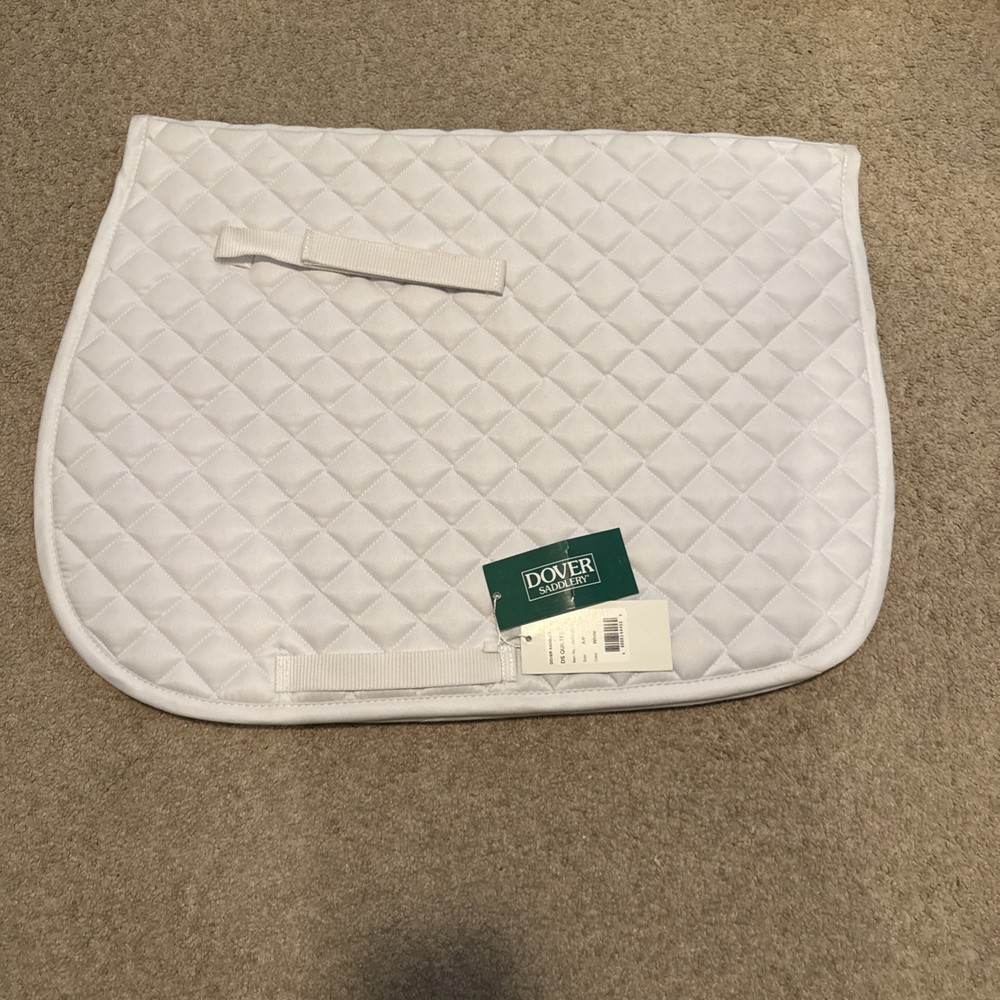 New Dover Quilted All-Purpose Saddle Pad A/P White