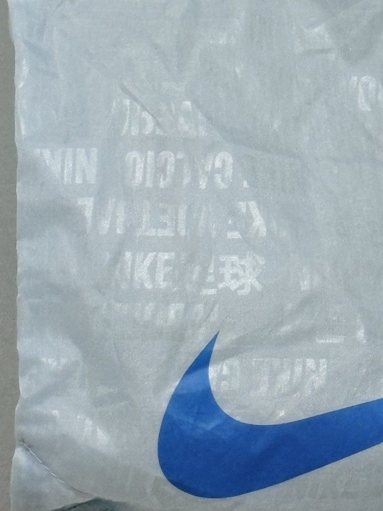NIKE Drawstring Cleat Shoe Backpack Bag Pastel Blue White Straps