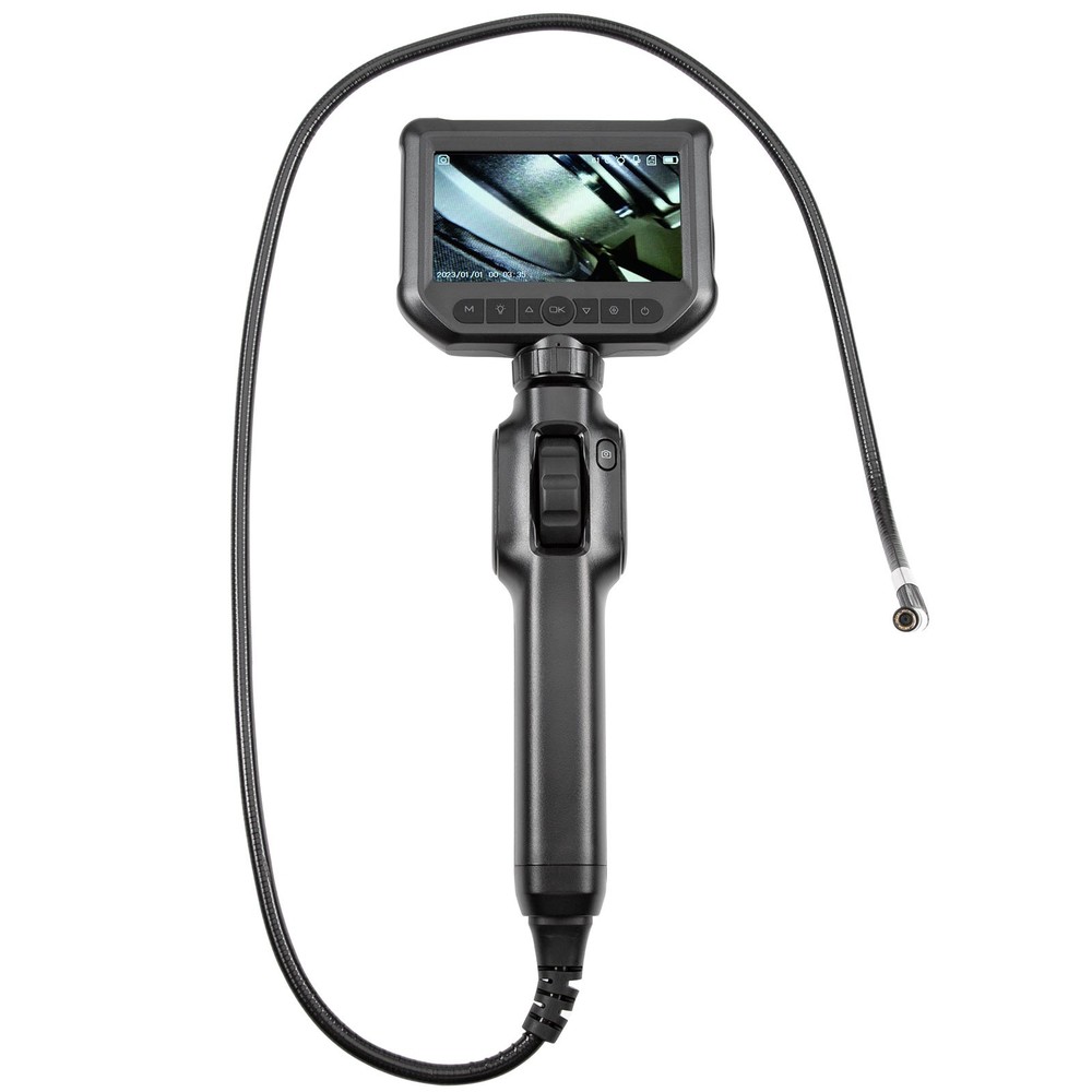 Two-Way Articulating Borescope Camera with Light With Light Snake Scope Camera
