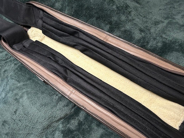 Gil Castillo Soft CUE CASE 4x8 Two Tone Brown Leather.