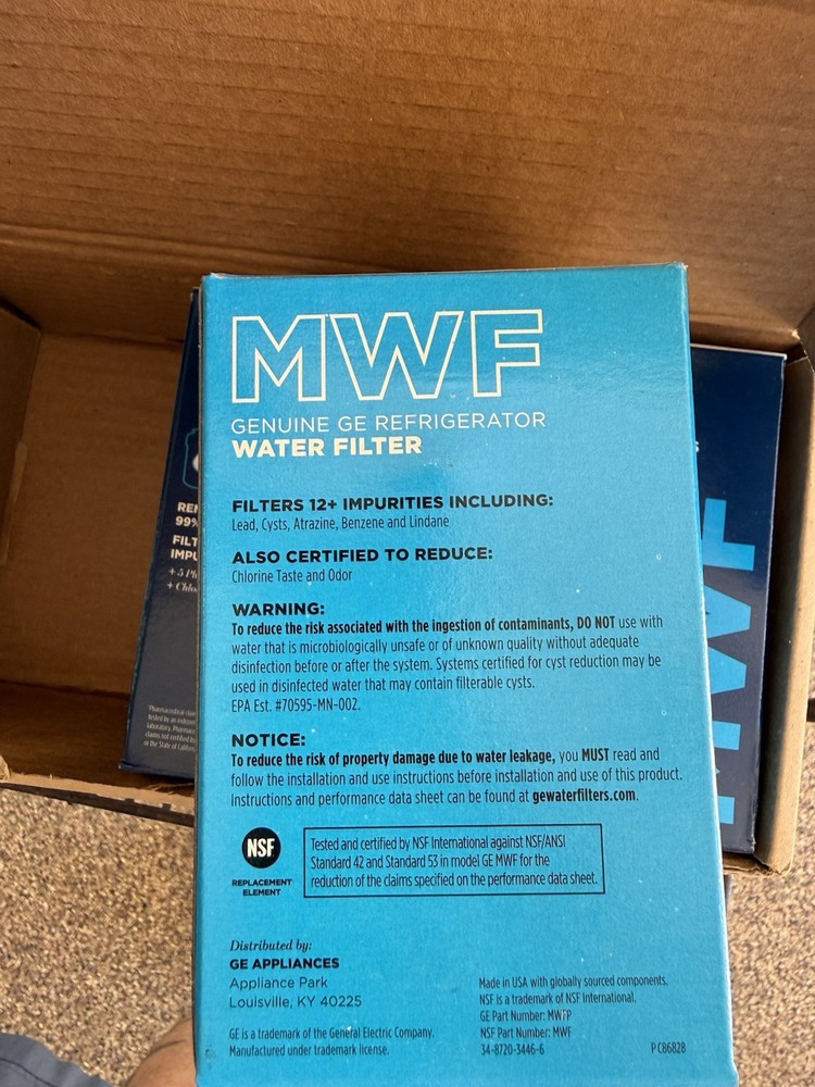 3 Pack GE MWF Genuine Smart Water Filter