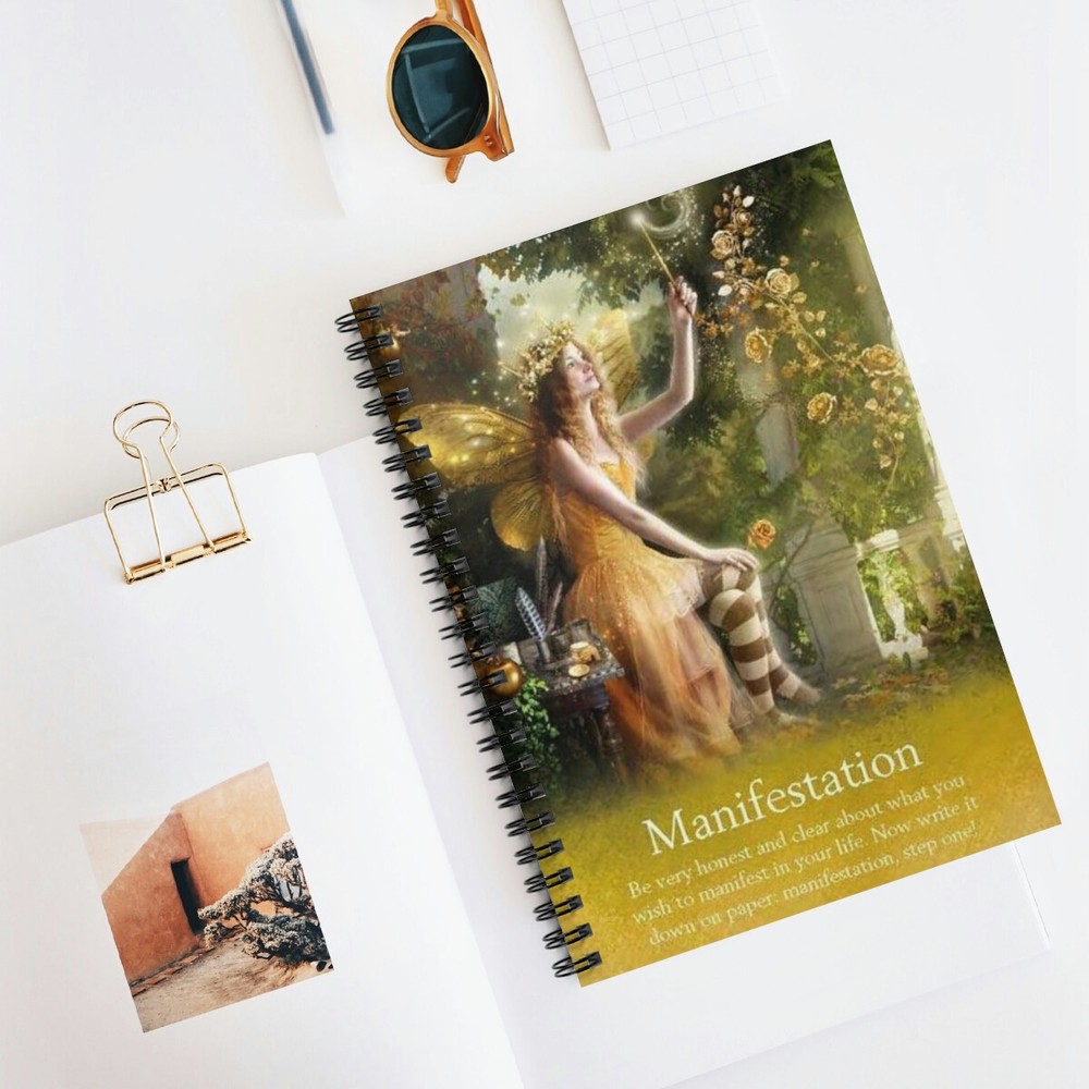 Manifestation Fairy Core Spiral Notebook - Ruled Line