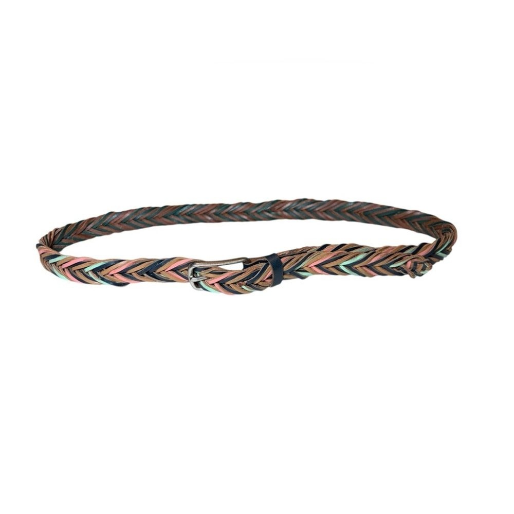 Fossil Multicolor Braided Leather Belt