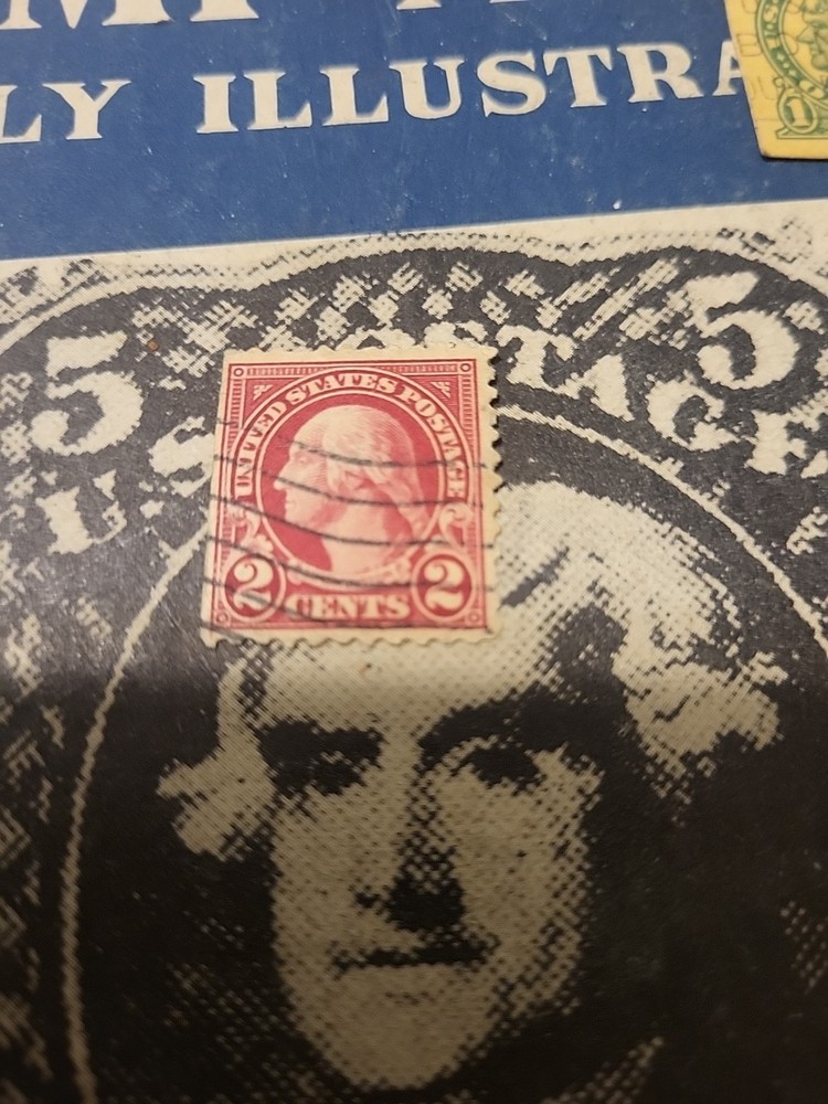 🔥Very Rare George Washington Two 2 Cent Red Stamp!