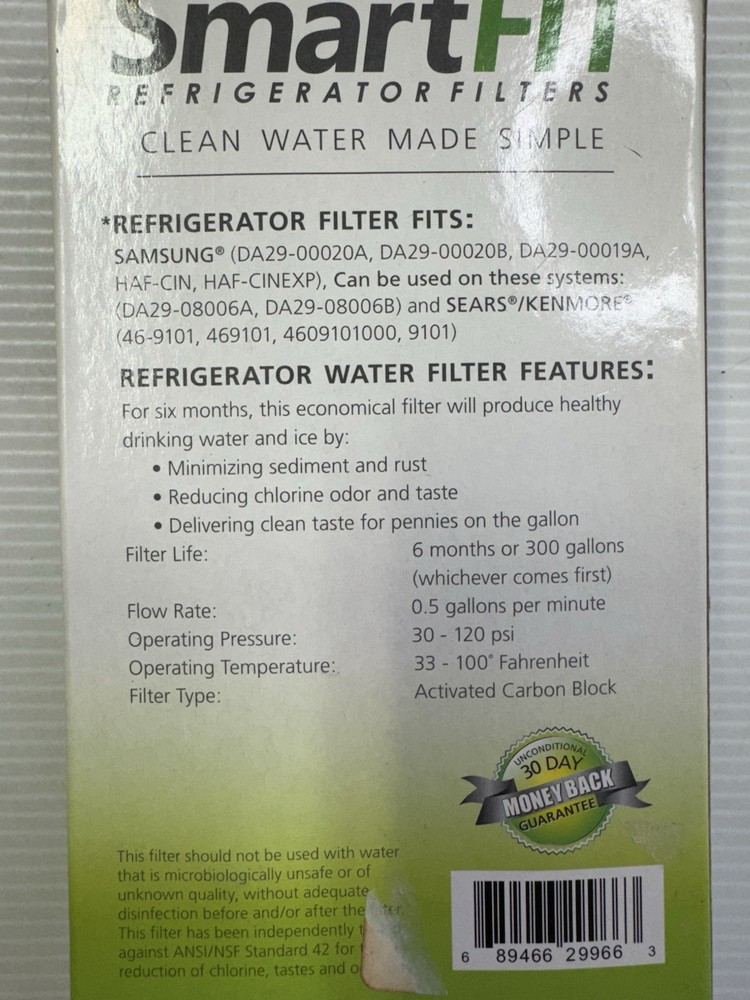 SmartFit Refrigerator Filter Samsung DA29-00020B 2-Pack