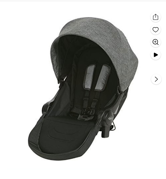 Graco Uno2Duo Stroller Second Seat, Ellington