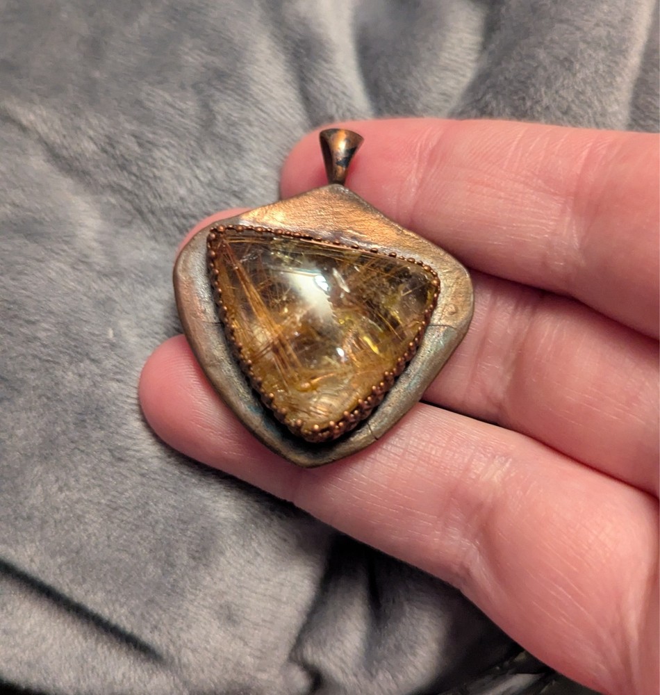 Powerful Copper Shield Pendant