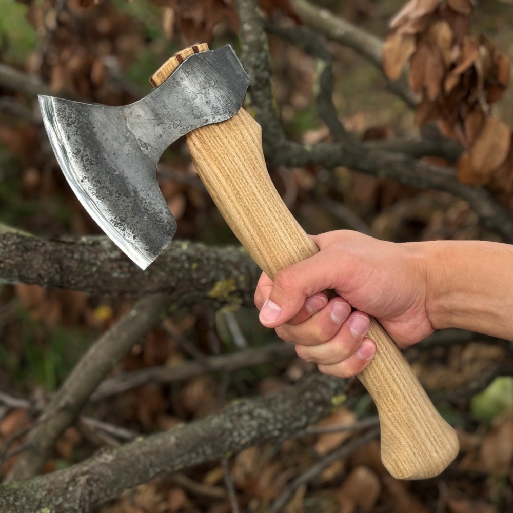 Spoon Carving Axe. Chopping Axe for Woodworking. Sharp Carbon 52100 Blade