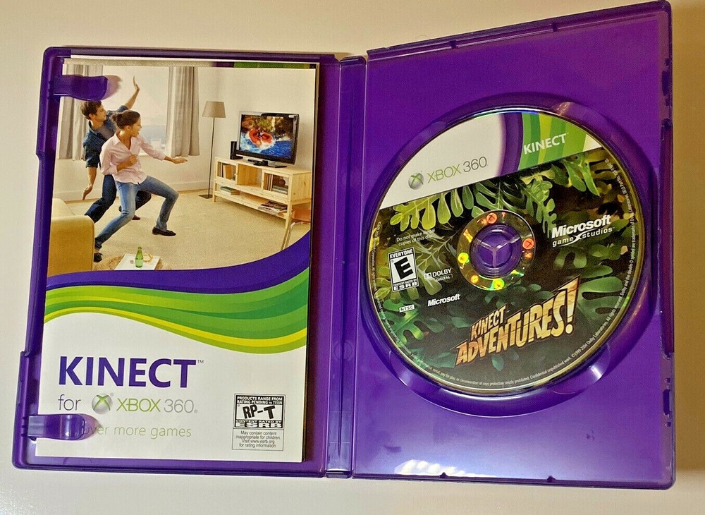 Microsoft XBOX 360 Kinect Motion Sensor 1 Game Kinect Adventures