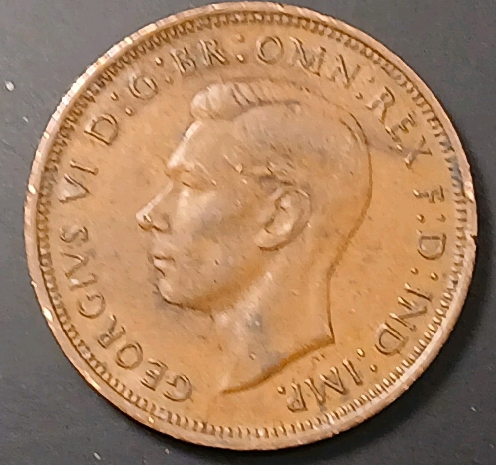 1943 Great Britain Half Penny XF+