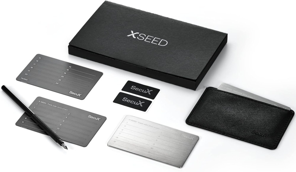 Portable Crypto Seed Storage Plate - Secure Backups for All Wallets - 0.5" Depth