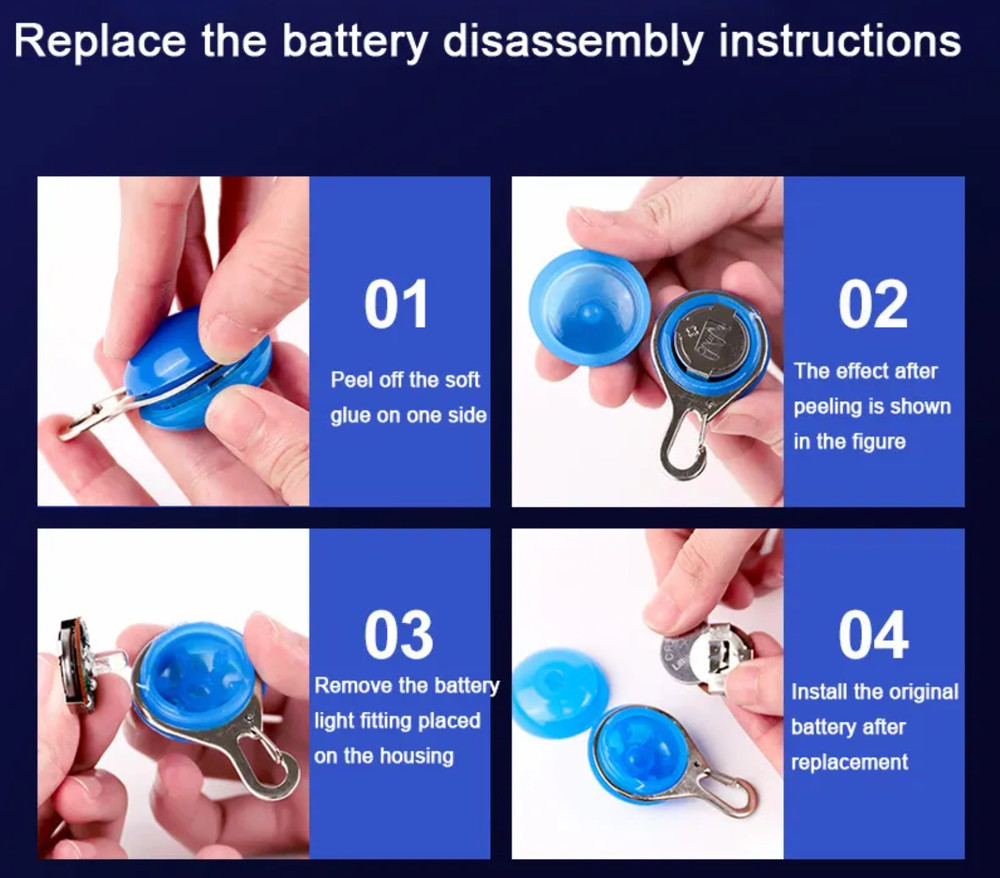 LED DOG PENDANT COLLAR LIGHT