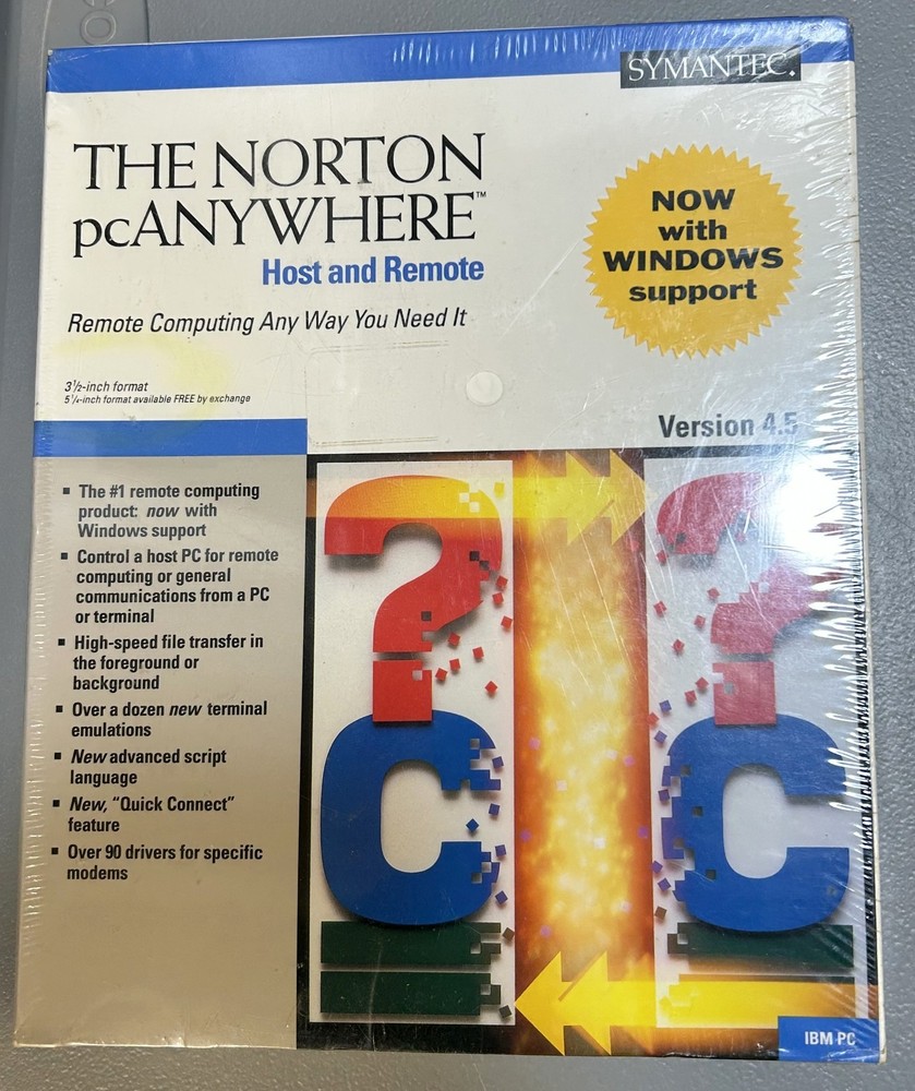 Vintage Peter Norton PC ANYWARE Software NIB