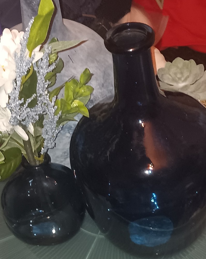Blue Demijohn Bottle Blue Bottle Vase