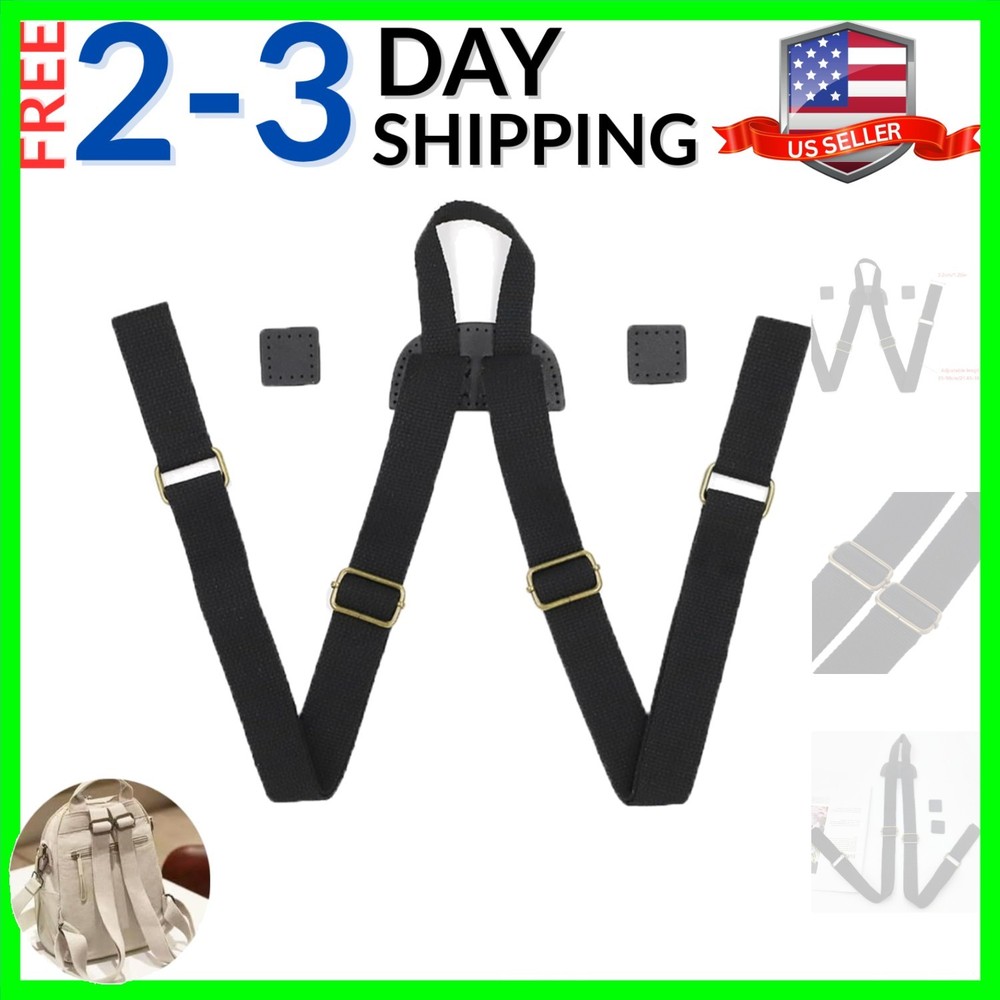 Backpack Straps Replacement Adjustable Canvas Shoulder Strap Sewing Mount Bel...