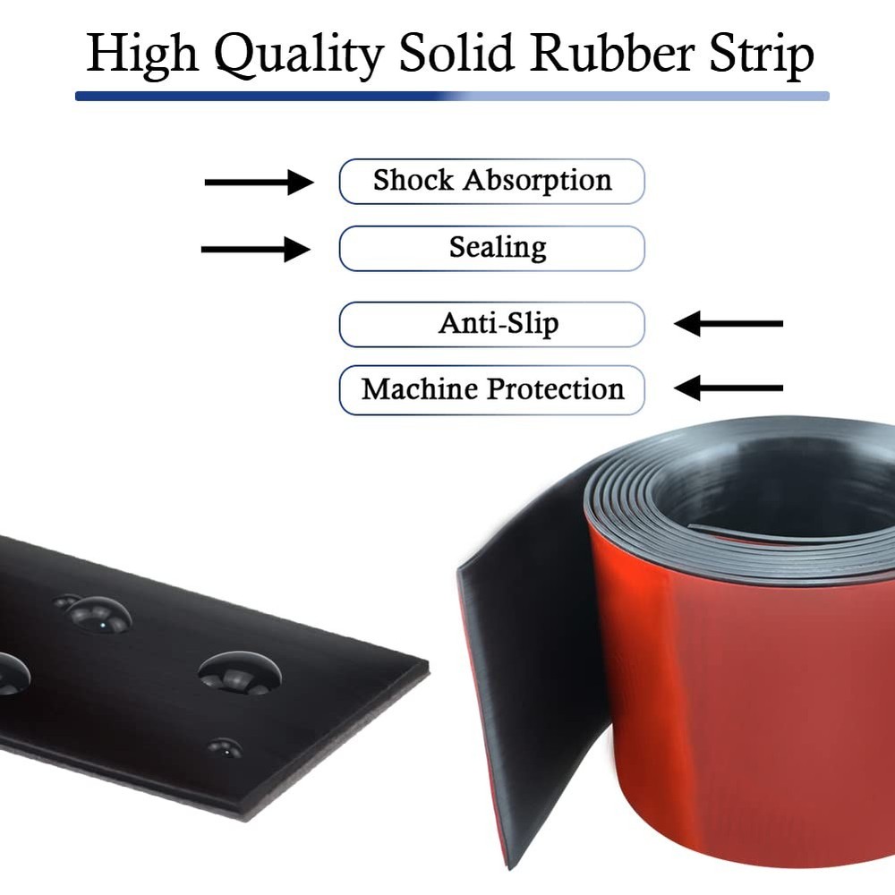 Neoprene Rubber Strips Self Adhesive Solid Rubber Sheets, Rolls Strips for ...
