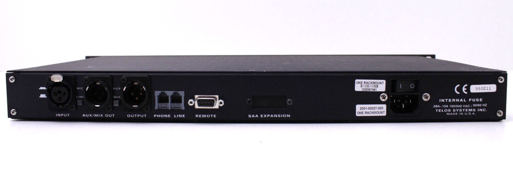 Telos One Rackmount XLR Tested