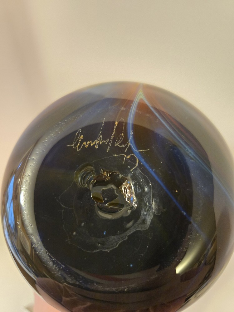 Hand Made Blown Art Glass Pitcher Signed