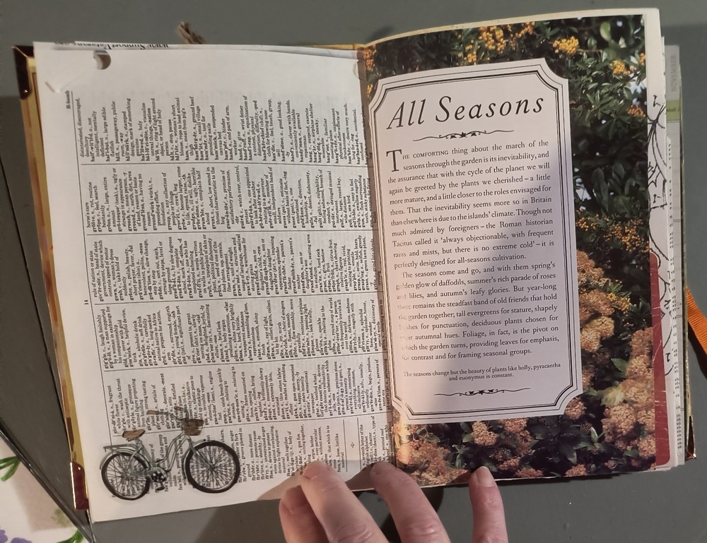 junk journal handmade garden theme