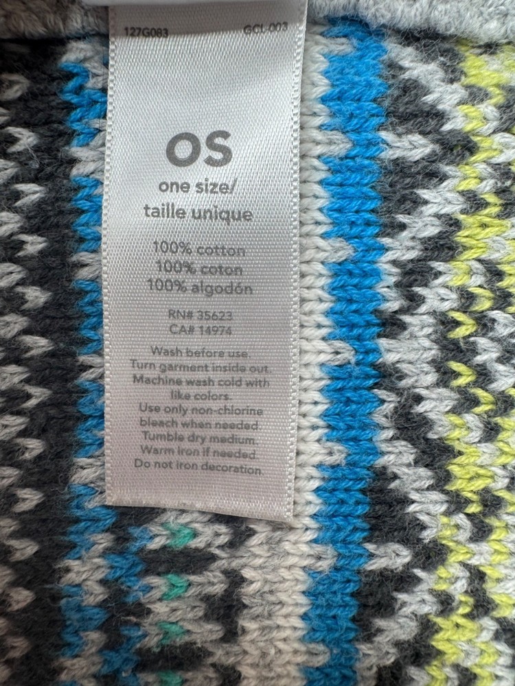 Carters Gray Fair Isle Blanket Sweater
