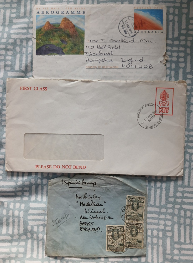 World stamp envelope postal covers x 9